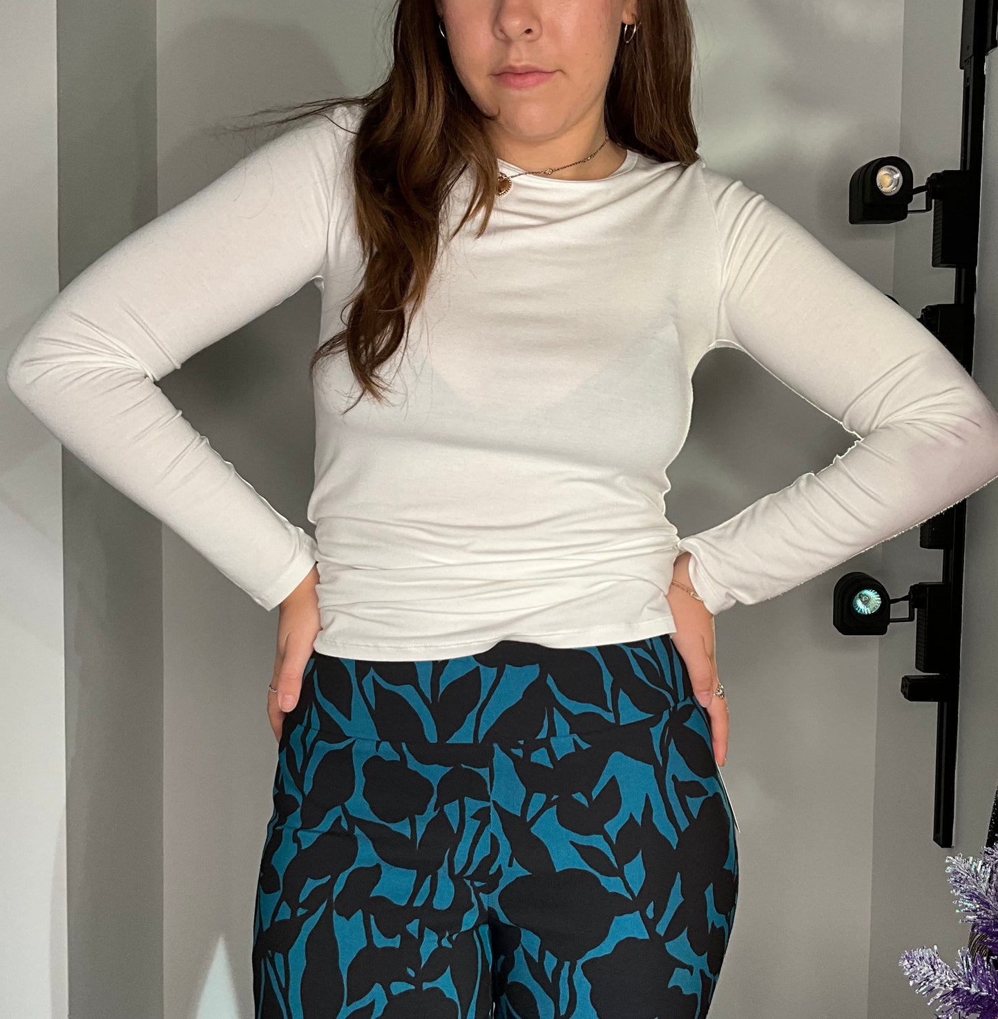 FLORAL TURQUOISE PANT