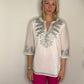 SILVER REEF METALLIC TUNIC TOP
