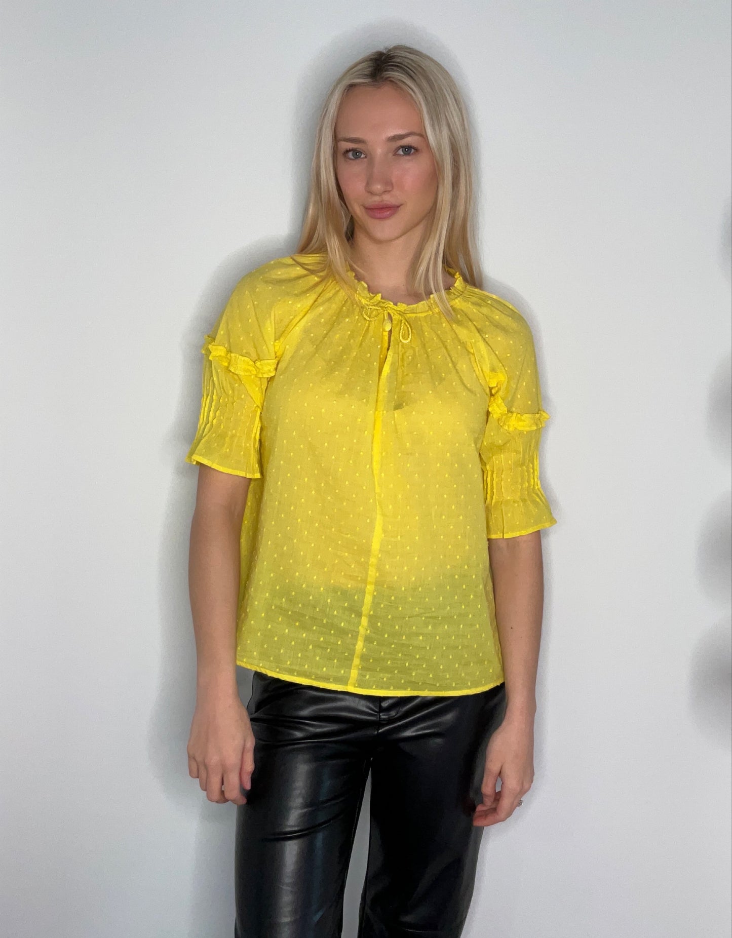 YELLOW STRING TOP