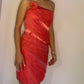 CORAL BEADED DRESS
